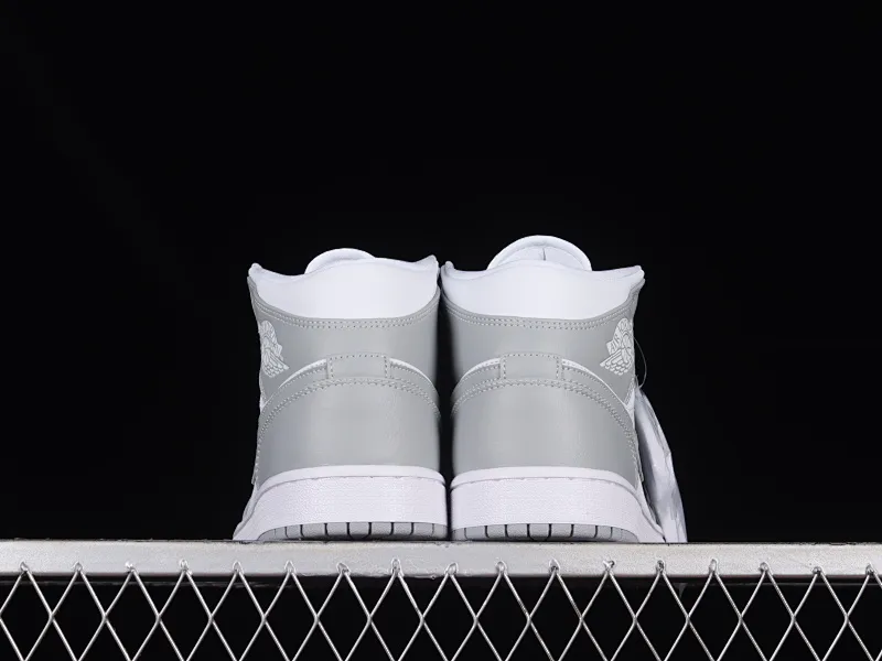 All categories Air Jordan Jordan series basketball shoes Air Jordan 1 Mid Air Jordan 1 Mid "Grey Sail" AJ Joe 1 New White Gray China Basketball Shoes BQ6472-115